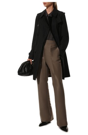 Женский хлопковый тренч BURBERRY темно-синего цвета по цене 153000 руб., арт. 8027925 | Фото 2 Женский хлопковый тренч BURBERRY темно-синего цвета, арт. 8027925 | Фото 2