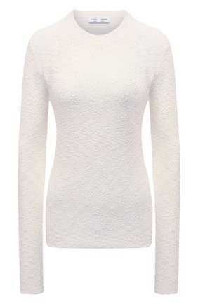 Женский хлопковый пуловер PROENZA SCHOULER WHITE LABEL белого цвета по цене 28700 руб., арт. WL2127572-KC085 | Фото 1 Женский хлопковый пуловер PROENZA SCHOULER WHITE LABEL белого цвета, арт. WL2127572-KC085 | Фото 1