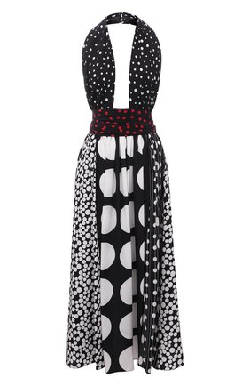 Женское шелковое платье DOLCE & GABBANA черно-белого цвета по цене 236500 руб., арт. F6M0NT/GDY60 | Фото 1 Женское шелковое платье DOLCE & GABBANA черно-белого цвета, арт. F6M0NT/GDY60 | Фото 1