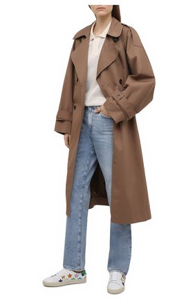 Женские кожаные кеды sl/06 SAINT LAURENT белого цвета по цене 47750 руб., арт. 592541/00NB0 | Фото 2 Женские кожаные кеды sl/06 SAINT LAURENT белого цвета, арт. 592541/00NB0 | Фото 2