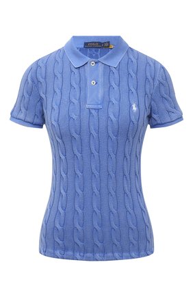 Женское хлопковое поло POLO RALPH LAUREN синего цвета по цене 18350 руб., арт. 211794596 | Фото 1 Женское хлопковое поло POLO RALPH LAUREN синего цвета, арт. 211794596 | Фото 1