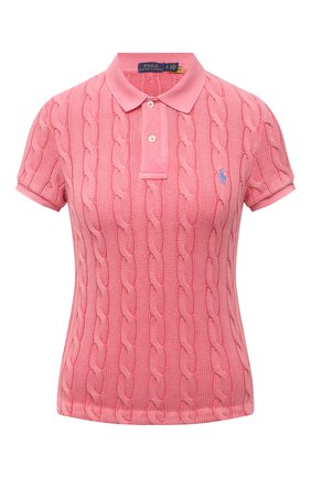 Женское хлопковое поло POLO RALPH LAUREN розового цвета по цене 16650 руб., арт. 211794596 | Фото 1 Женское хлопковое поло POLO RALPH LAUREN розового цвета, арт. 211794596 | Фото 1 (Длина (для топов): Стандартные; Материал внешний: Хлопок; Рукава: Короткие; Кросс-КТ: Трикотаж; Стили: Кэжуэл)