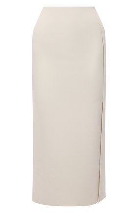 Женская юбка из вискозы JIL SANDER светло-бежевого цвета по цене 99500 руб., арт. JSWS754316-WSY39148 | Фото 1 Женская юбка из вискозы JIL SANDER светло-бежевого цвета, арт. JSWS754316-WSY39148 | Фото 1