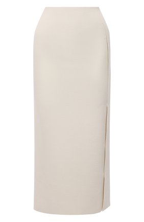 Женская юбка из вискозы JIL SANDER светло-бежевого цвета, арт. JSWS754316-WSY39148 | Фото 1 (Материал внешний: Вискоза; Длина Ж (юбки, платья, шорты): Миди; Женское Кросс-КТ: Юбка-одежда; Стили: Кэжуэл; Региональные ограничения белый список (Axapta Mercury): RU)