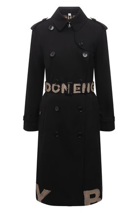 Женский хлопковый тренч BURBERRY черного цвета по цене 187000 руб., арт. 8038149 | Фото 1 Женский хлопковый тренч BURBERRY черного цвета, арт. 8038149 | Фото 1