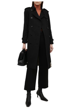 Женский хлопковый тренч BURBERRY черного цвета по цене 187000 руб., арт. 8038149 | Фото 2 Женский хлопковый тренч BURBERRY черного цвета, арт. 8038149 | Фото 2