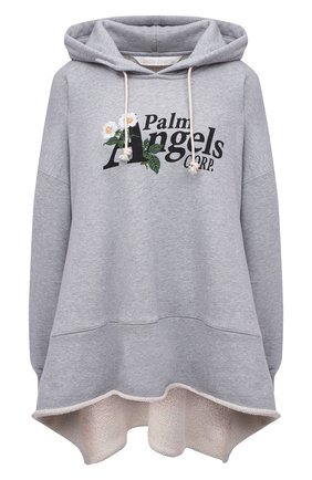Женский хлопковое худи PALM ANGELS серого цвета по цене 78450 руб., арт. PWBC002S21FLE0010810 | Фото 1 Женский хлопковое худи PALM ANGELS серого цвета, арт. PWBC002S21FLE0010810 | Фото 1