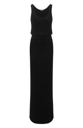 Женское платье из вискозы TOM FORD черного цвета по цене 173000 руб., арт. ABJ579-FAX779 | Фото 1 Женское платье из вискозы TOM FORD черного цвета, арт. ABJ579-FAX779 | Фото 1 (Стили: Спорт-шик; Длина Ж (юбки, платья, шорты): Макси; Материал внешний: Вискоза; Рукава: Без рукавов; Женское Кросс-КТ: Платье-одежда; Случай: Повседневный)