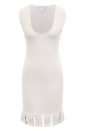 Женское хлопковое платье BOTTEGA VENETA белого цвета по цене 187500 руб., арт. 656578/V0S90 | Фото 1