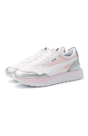Женские текстильные кроссовки puma cruise rider chrome PUMA серебряного цвета по цене 8990 руб., арт. 38050003 | Фото 1 Женские текстильные кроссовки puma cruise rider chrome PUMA серебряного цвета, арт. 38050003 | Фото 1