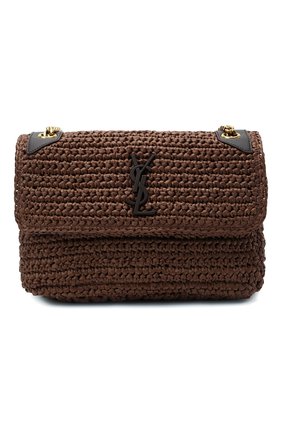 Женская сумка niki medium SAINT LAURENT коричневого цвета по цене 241500 руб., арт. 633187/GG66W | Фото 1