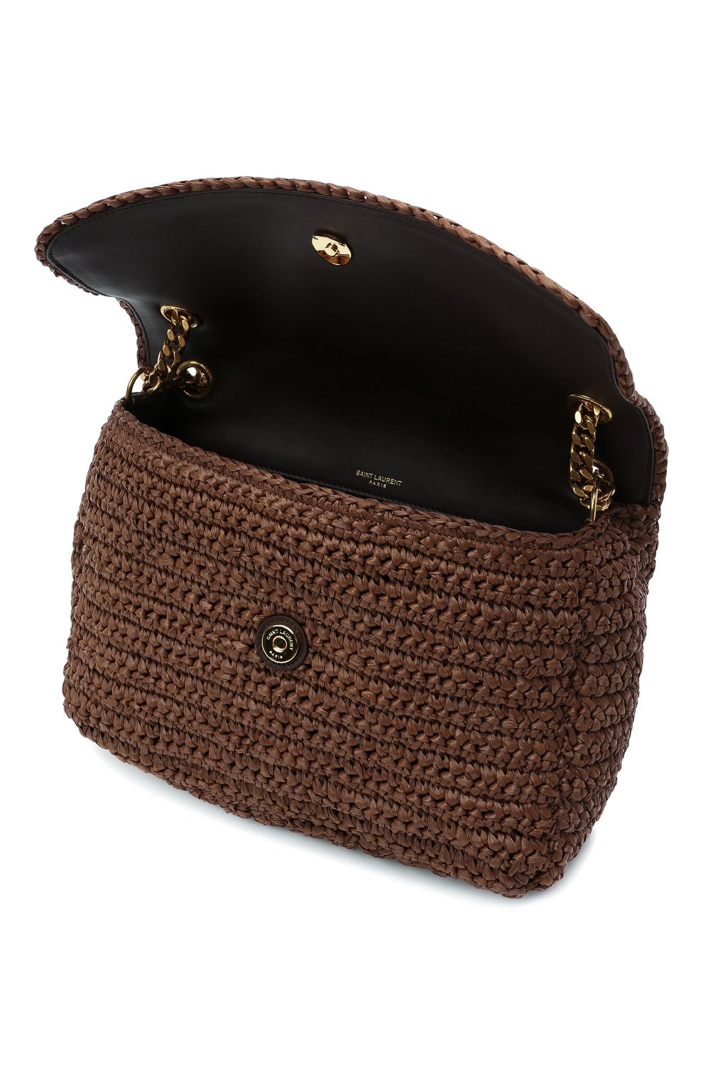 Женская сумка niki medium SAINT LAURENT коричневого цвета, арт. 633187/GG66W | Фото 5 (Сумки-технические: Сумки через плечо; Ремень/цепочка: С цепочкой, На ремешке; Размер: medium; Материал: Текстиль)