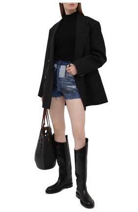 Женские джинсовые шорты DOLCE & GABBANA темно-синего цвета по цене 73050 руб., арт. FTBVJD/GDY73 | Фото 2 Женские джинсовые шорты DOLCE & GABBANA темно-синего цвета, арт. FTBVJD/GDY73 | Фото 2