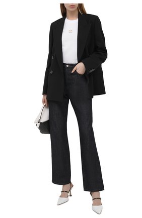 Женская хлопковая футболка DOLCE & GABBANA белого цвета по цене 36400 руб., арт. F8N08Z/FU7EQ | Фото 2 Женская хлопковая футболка DOLCE & GABBANA белого цвета, арт. F8N08Z/FU7EQ | Фото 2