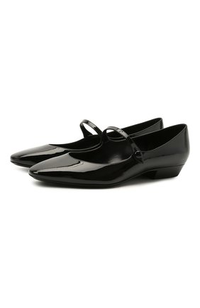 Женские кожаные балетки sixtine SAINT LAURENT черного цвета по цене 57350 руб., арт. 650144/1TV00 | Фото 1 Женские кожаные балетки sixtine SAINT LAURENT черного цвета, арт. 650144/1TV00 | Фото 1