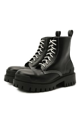 Женские кожаные ботинки 20 мм strike BALENCIAGA черного цвета по цене 79950 руб., арт. 590974/WA964 | Фото 1 Женские кожаные ботинки 20 мм strike BALENCIAGA черного цвета, арт. 590974/WA964 | Фото 1