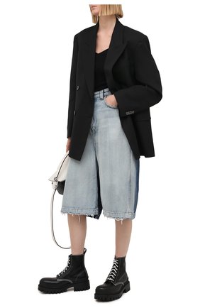 Женские кожаные ботинки 20 мм strike BALENCIAGA черного цвета по цене 79950 руб., арт. 590974/WA964 | Фото 2 Женские кожаные ботинки 20 мм strike BALENCIAGA черного цвета, арт. 590974/WA964 | Фото 2