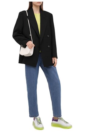 Женские кожаные кеды ALEXANDER MCQUEEN разноцветного цвета по цене 48650 руб., арт. 612744/WIA4G | Фото 2 Женские кожаные кеды ALEXANDER MCQUEEN разноцветного цвета, арт. 612744/WIA4G | Фото 2