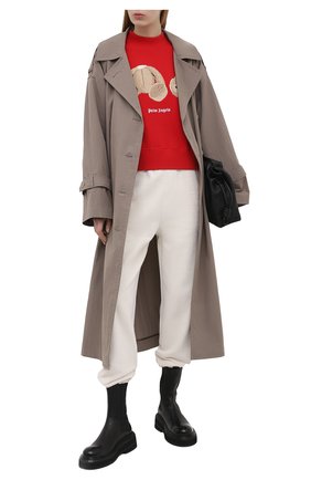 Женский хлопковый свитшот PALM ANGELS красного цвета по цене 59450 руб., арт. PWBA016S21FLE0012560 | Фото 2 Женский хлопковый свитшот PALM ANGELS красного цвета, арт. PWBA016S21FLE0012560 | Фото 2