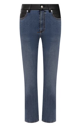 Женские джинсы ALEXANDER MCQUEEN синего цвета по цене 94450 руб., арт. 653410/QZADD | Фото 1 Женские джинсы ALEXANDER MCQUEEN синего цвета, арт. 653410/QZADD | Фото 1 (Материал внешний: Хлопок; Длина (брюки, джинсы): Стандартные; Детали: Потертости; Силуэт Ж (брюки и джинсы): Прямые; Стили: Гранж; Кросс-КТ: Деним)