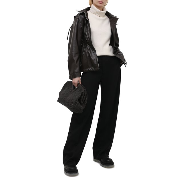 фото Кожаная куртка bottega veneta