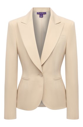 Женский шерстяной жакет RALPH LAUREN кремвого цвета по цене 194500 руб., арт. 290840098 | Фото 1 Женский шерстяной жакет RALPH LAUREN кремвого цвета, арт. 290840098 | Фото 1