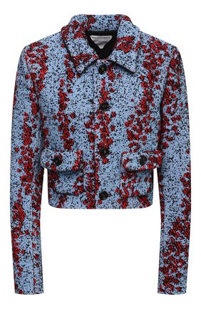 Женский жакет из вискозы BOTTEGA VENETA синего цвета по цене 196000 руб., арт. 654178/V0YU0 | Фото 1 Женский жакет из вискозы BOTTEGA VENETA синего цвета, арт. 654178/V0YU0 | Фото 1