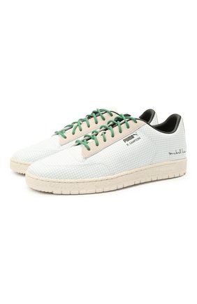 Мужские кожаные кеды puma x michael lau ralph sampson PUMA белого цвета по цене 9990 руб., арт. 37519501 | Фото 1 Мужские кожаные кеды puma x michael lau ralph sampson PUMA белого цвета, арт. 37519501 | Фото 1
