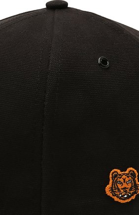 Мужской хлопковая бейсболка KENZO черного цвета по цене 9950 руб., арт. FB55AC401F34 | Фото 3 Мужской хлопковая бейсболка KENZO черного цвета, арт. FB55AC401F34 | Фото 3