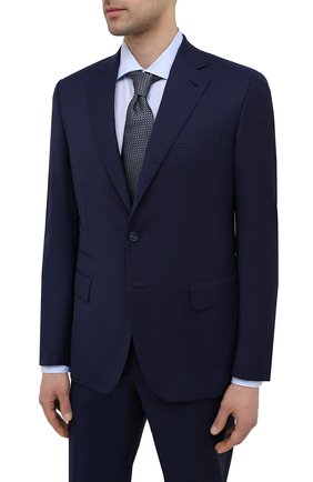 Мужской шерстяной костюм BRIONI синего цвета по цене 332000 руб., арт. RA0B0U/P0A15/PRE C0UTURE | Фото 2 Мужской шерстяной костюм BRIONI синего цвета, арт. RA0B0U/P0A15/PRE C0UTURE | Фото 2