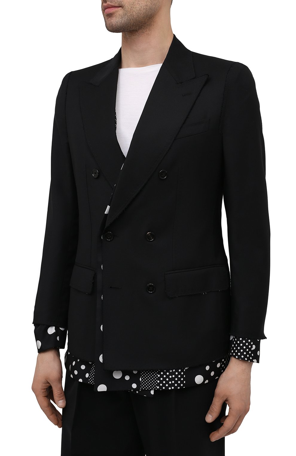 Пиджак из шерсти и шелка Dolce & Gabbana G2PL1T/FU3LS Фото 3