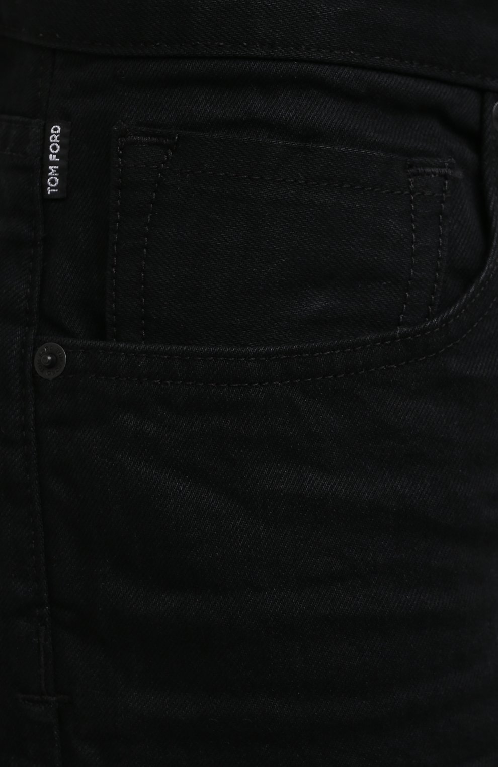Мужские джинсы TOM FORD черного цвета, арт. BWJ50/TFD002 | Фото 5 (Силуэт М (брюки): Прямые; Кросс-КТ: Деним; Длина (брюки, джинсы): Стандартные; Материал внешний: Хлопок, Деним; Стили: Кэжуэл)