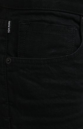Мужские джинсы TOM FORD черного цвета, арт. BWJ50/TFD002 | Фото 5 (Силуэт М (брюки): Прямые; Кросс-КТ: Деним; Длина (брюки, джинсы): Стандартные; Материал внешний: Хлопок, Деним; Стили: Кэжуэл)
