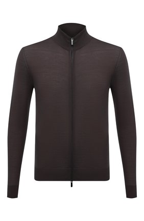 Мужской шерстяной кардиган ERMENEGILDO ZEGNA коричневого цвета по цене 89950 руб., арт. UWM00/157 | Фото 1 Мужской шерстяной кардиган ERMENEGILDO ZEGNA коричневого цвета, арт. UWM00/157 | Фото 1