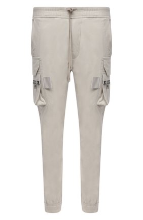 Мужские хлопковые джоггеры RICK OWENS светло-серого цвета по цене 74900 руб., арт. RU21S6396/TE | Фото 1 Мужские хлопковые джоггеры RICK OWENS светло-серого цвета, арт. RU21S6396/TE | Фото 1