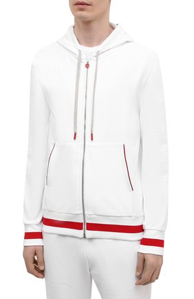 Мужской хлопковый спортивный костюм KITON белого цвета по цене 261500 руб., арт. UMK0032 | Фото 2 Мужской хлопковый спортивный костюм KITON белого цвета, арт. UMK0032 | Фото 2