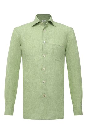 Мужская льняная рубашка KITON зеленого цвета по цене 49950 руб., арт. UMCNERH0768505 | Фото 1 Мужская льняная рубашка KITON зеленого цвета, арт. UMCNERH0768505 | Фото 1