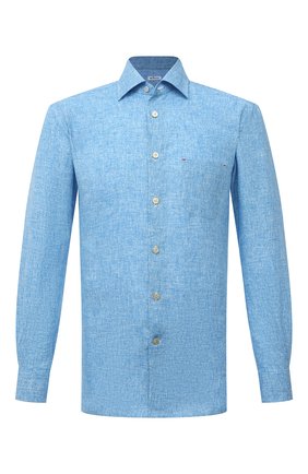 Мужская льняная рубашка KITON голубого цвета по цене 49950 руб., арт. UMCNERH0768502 | Фото 1 Мужская льняная рубашка KITON голубого цвета, арт. UMCNERH0768502 | Фото 1