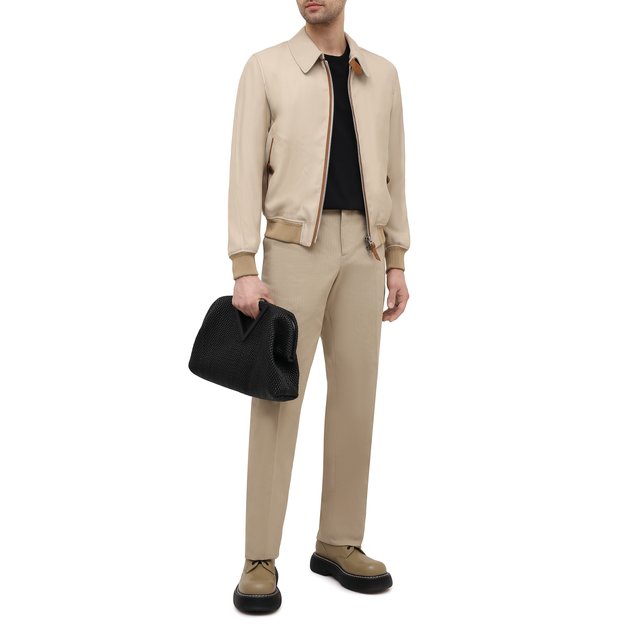 фото Кожаная сумка point bottega veneta