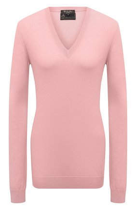 Женский шерстяной пуловер LORO PIANA розового цвета по цене 530500 руб., арт. FAL6606/VVIC | Фото 1 Женский шерстяной пуловер LORO PIANA розового цвета, арт. FAL6606/VVIC | Фото 1