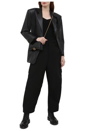 Женский пуловер BALENCIAGA черного цвета по цене 82550 руб., арт. 657548/T5159 | Фото 2 Женский пуловер BALENCIAGA черного цвета, арт. 657548/T5159 | Фото 2
