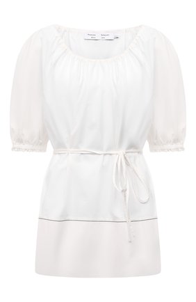 Женская хлопковая блузка PROENZA SCHOULER WHITE LABEL белого цвета по цене 32450 руб., арт. WL2124233-SC054S | Фото 1 Женская хлопковая блузка PROENZA SCHOULER WHITE LABEL белого цвета, арт. WL2124233-SC054S | Фото 1