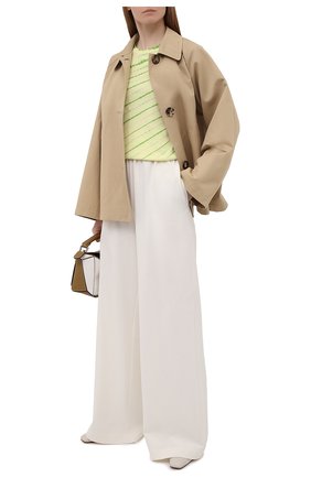 Женская хлопковая футболка PROENZA SCHOULER WHITE LABEL зеленого цвета по цене 16200 руб., арт. WL2114228-JCT144 | Фото 2 Женская хлопковая футболка PROENZA SCHOULER WHITE LABEL зеленого цвета, арт. WL2114228-JCT144 | Фото 2