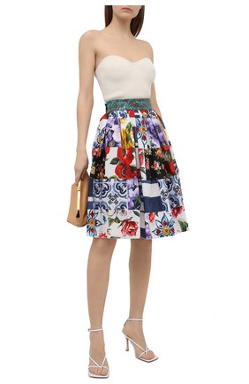 Женская хлопковая юбка DOLCE & GABBANA разноцветного цвета по цене 94100 руб., арт. F4B3WT/GDY03 | Фото 2 Женская хлопковая юбка DOLCE & GABBANA разноцветного цвета, арт. F4B3WT/GDY03 | Фото 2
