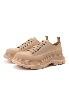 Женские текстильные ботинки tread slick ALEXANDER MCQUEEN бежевого цвета по цене 52950 руб., арт. 611705/W4MV2 | Фото 1 Женские текстильные ботинки tread slick ALEXANDER MCQUEEN бежевого цвета, арт. 611705/W4MV2 | Фото 1