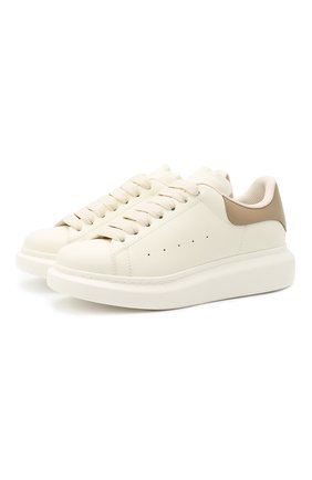 Женские кожаные кеды ALEXANDER MCQUEEN белого цвета по цене 42250 руб., арт. 650792/WHZN1 | Фото 1 Женские кожаные кеды ALEXANDER MCQUEEN белого цвета, арт. 650792/WHZN1 | Фото 1