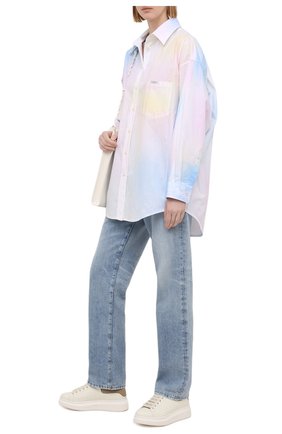 Женские кожаные кеды ALEXANDER MCQUEEN белого цвета по цене 42250 руб., арт. 650792/WHZN1 | Фото 2 Женские кожаные кеды ALEXANDER MCQUEEN белого цвета, арт. 650792/WHZN1 | Фото 2