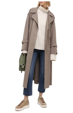 Женские замшевые кеды ALEXANDER MCQUEEN бежевого цвета по цене 42250 руб., арт. 650792/WIA51 | Фото 2 Женские замшевые кеды ALEXANDER MCQUEEN бежевого цвета, арт. 650792/WIA51 | Фото 2