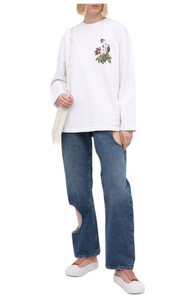 Женские комбинированные кеды ALEXANDER MCQUEEN розового цвета по цене 41100 руб., арт. 654593/W4PQ1 | Фото 2 Женские комбинированные кеды ALEXANDER MCQUEEN розового цвета, арт. 654593/W4PQ1 | Фото 2
