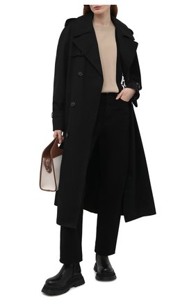 Женский шерстяной пуловер BURBERRY бежевого цвета по цене 55550 руб., арт. 8039185 | Фото 2 Женский шерстяной пуловер BURBERRY бежевого цвета, арт. 8039185 | Фото 2